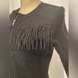 The Kooples Suede Mixed Jacket